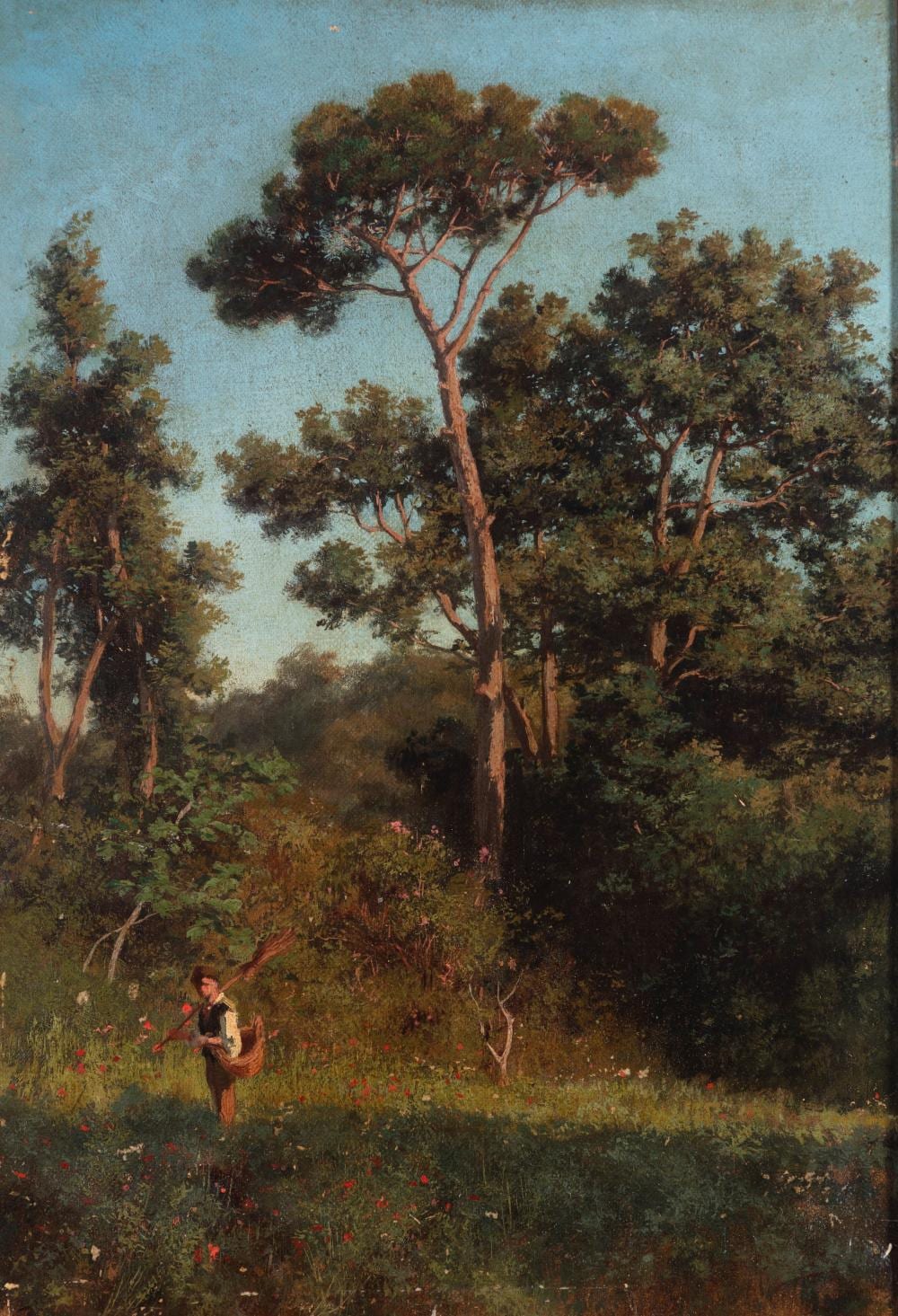 Edoardo Dalbono comparable auction result: edoardo dalbono napoli 1841 1915 coming back from the countryside