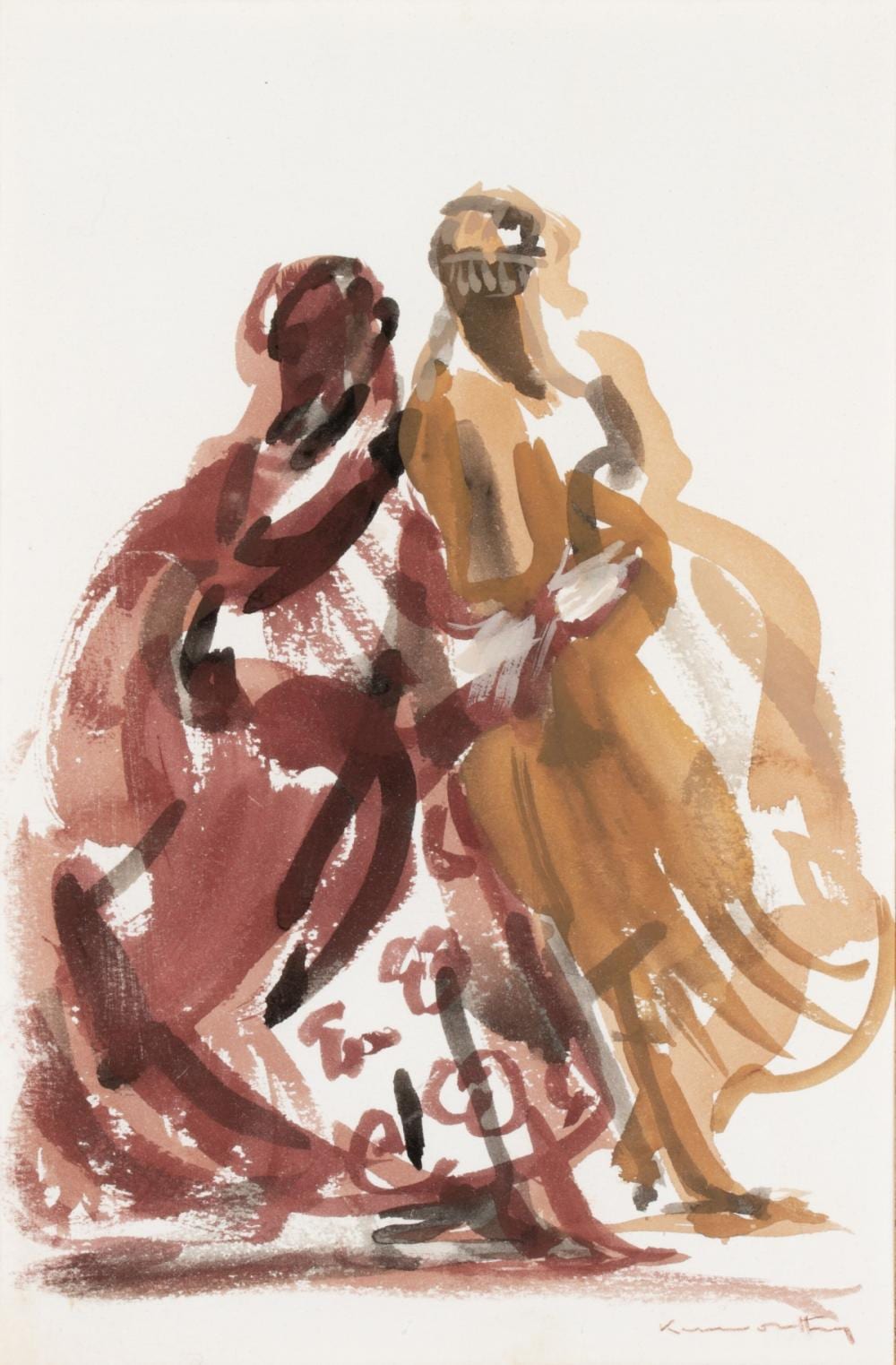 Jonathan Kenworthy comparable auction result: jonathan kenworthy b 1943 gouache on paper