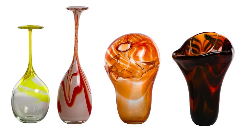 Kent Forrest Ipsen comparable auction result: kent forrest ipsen american 1933 2012 art glass assortment