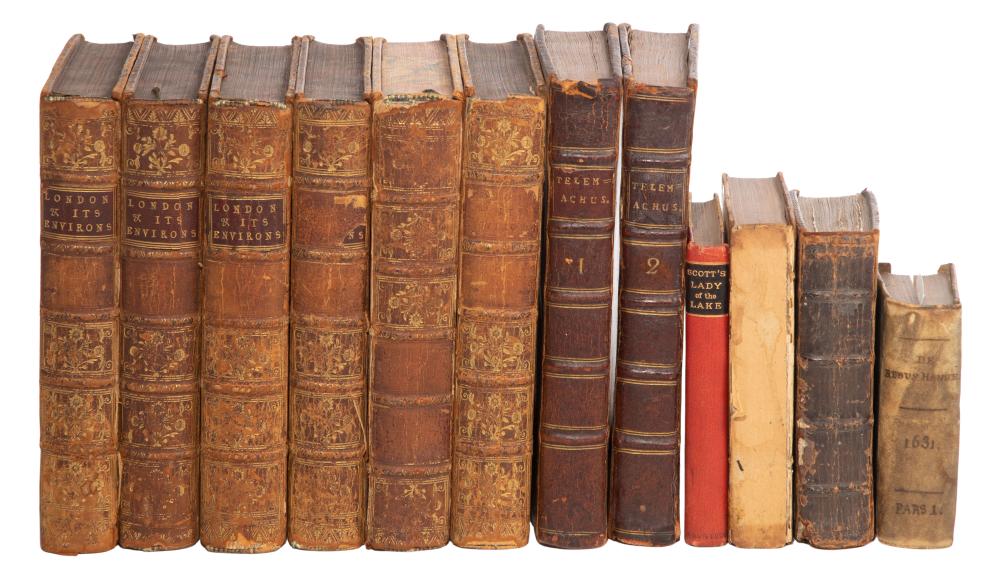 Auction comp thumbnail for Antiquarian Leather Bound Book Assortment (Leonard Auction, Lot 317)