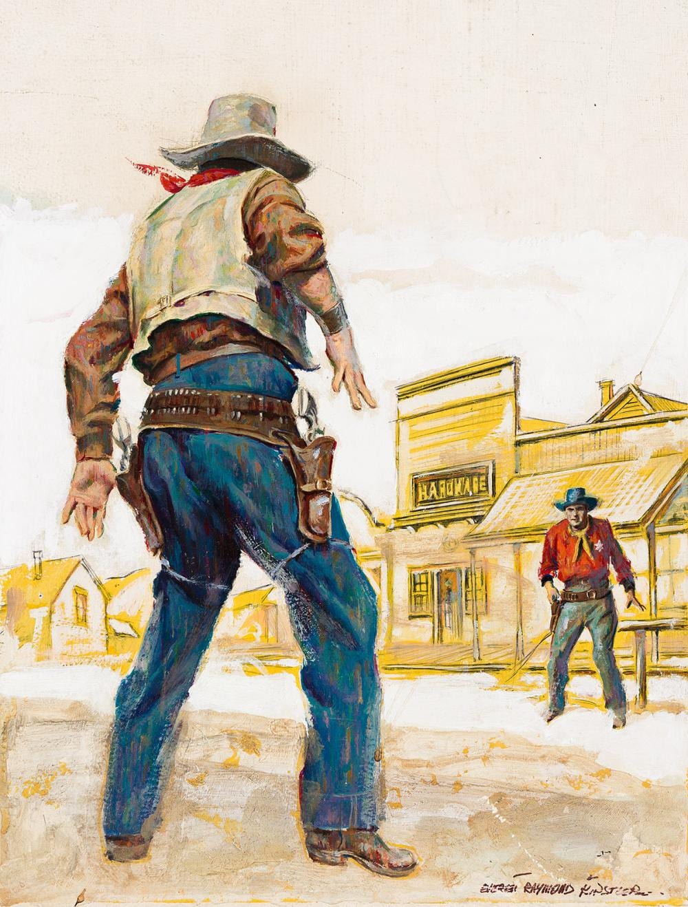 everett raymond kinstler 1926 2019 quick draw duel · Swann Auction Galleries · 2024-12-12 Everett Raymond Kinstler comparable auction result: everett raymond kinstler 1926 2019 quick draw duel