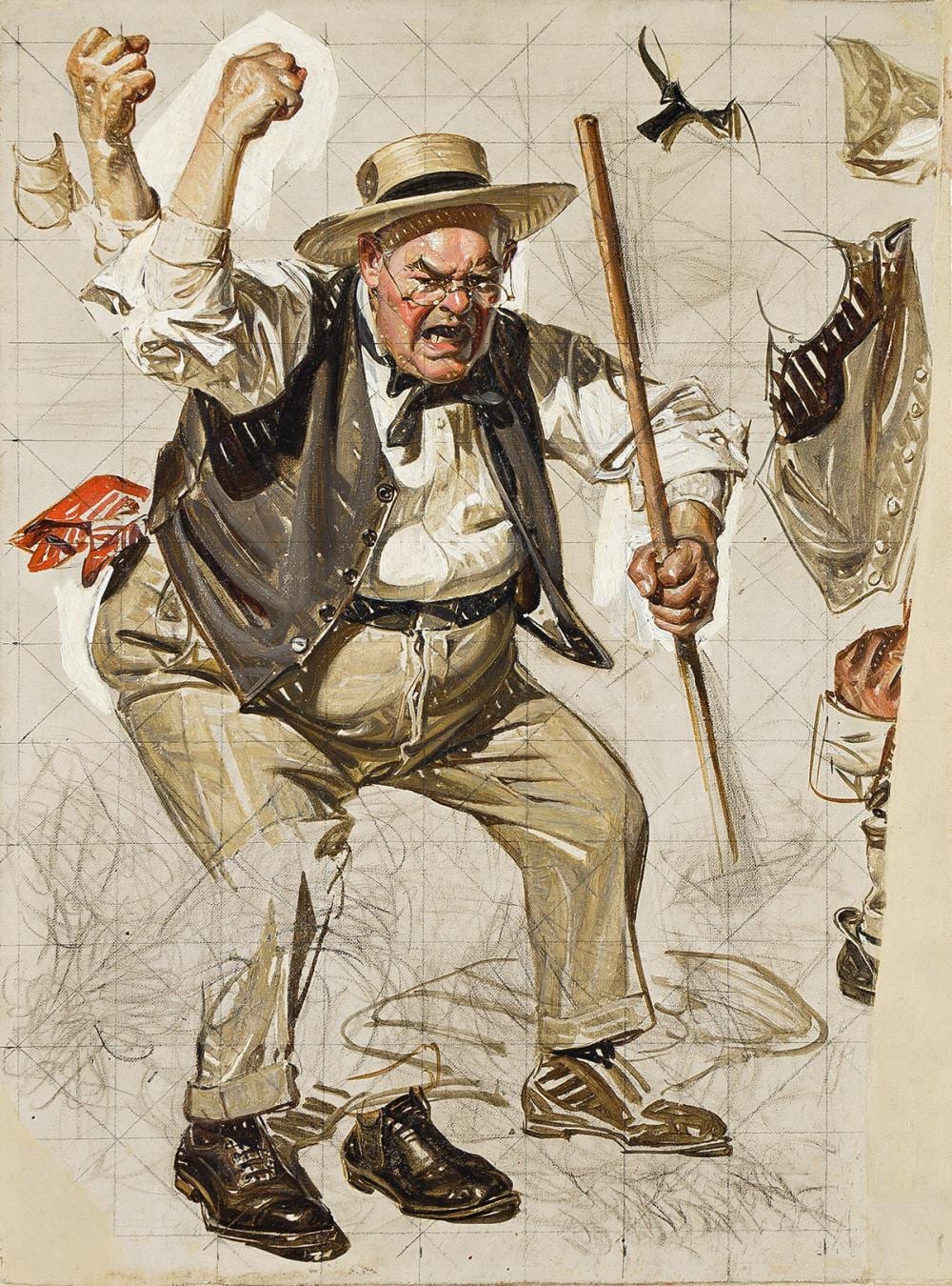 Joseph Christian Leyendecker comparable auction result: joseph christian leyendecker 1874 1951 shoo chickens