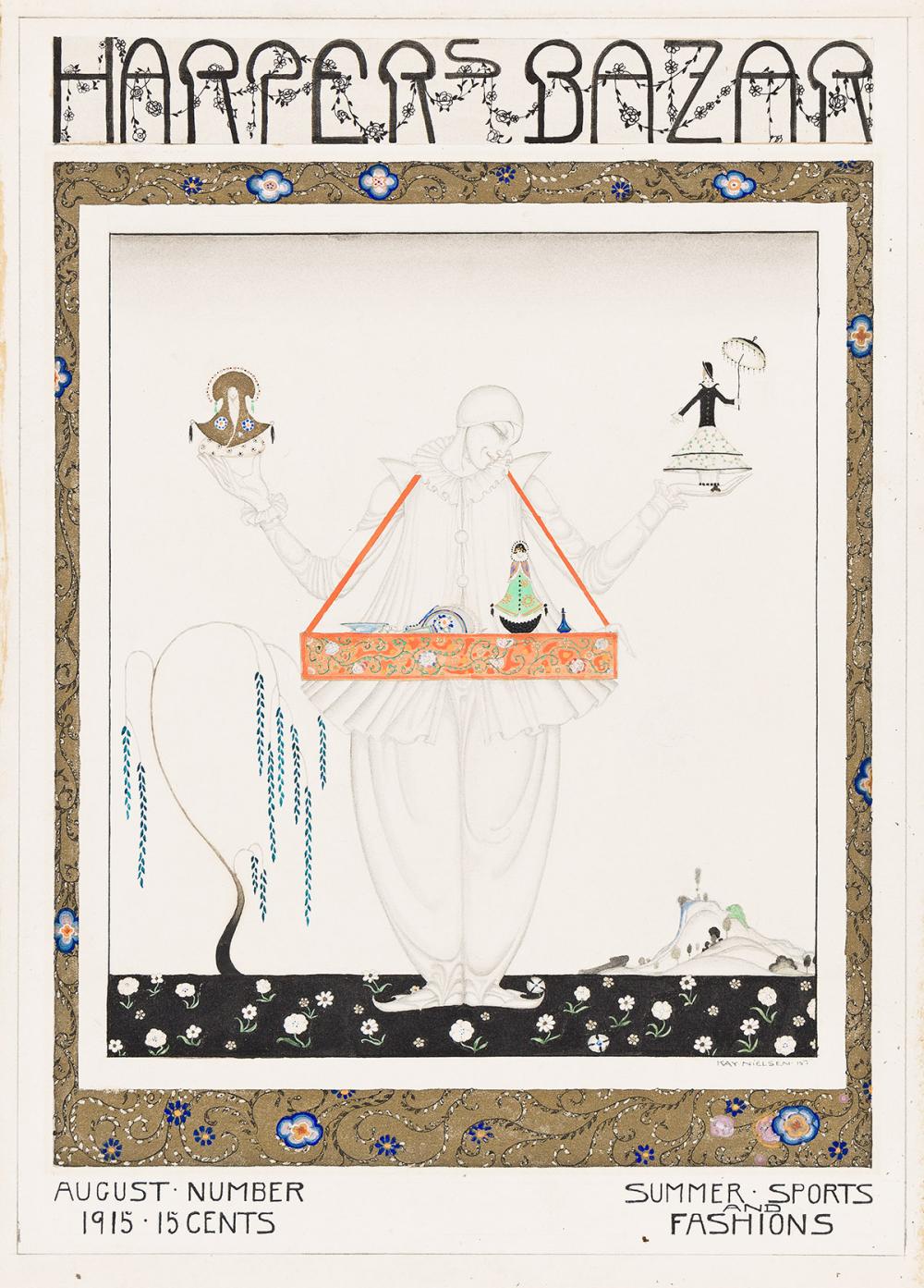 Kay Nielsen comparable auction result: kay nielsen 1886 1957 pierrot with dolls