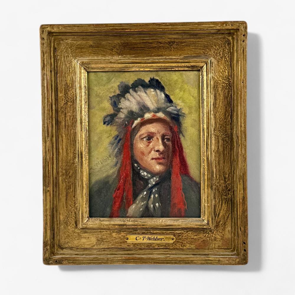 native american poirtrait by charles t webber · Caza Sikes · 2024-12-11 Charles T. Webber comparable auction result: native american poirtrait by charles t webber