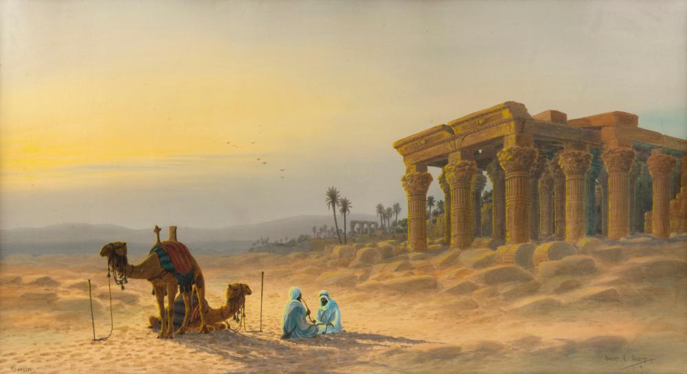 Ernest Edwin Abbott comparable auction result: ernest edwin abbott 1888 1973 the colonnade luxor watercolour signed lower right 40 x 72cm 54 x 86cm overall