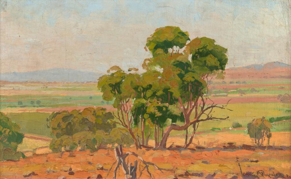 John (1906) Gardner comparable auction result: john andrew gardner 1906 1987 untitled pastoral landscape oil on board signed lower right john gardner 29 x 47cm 45 x 64cm overall