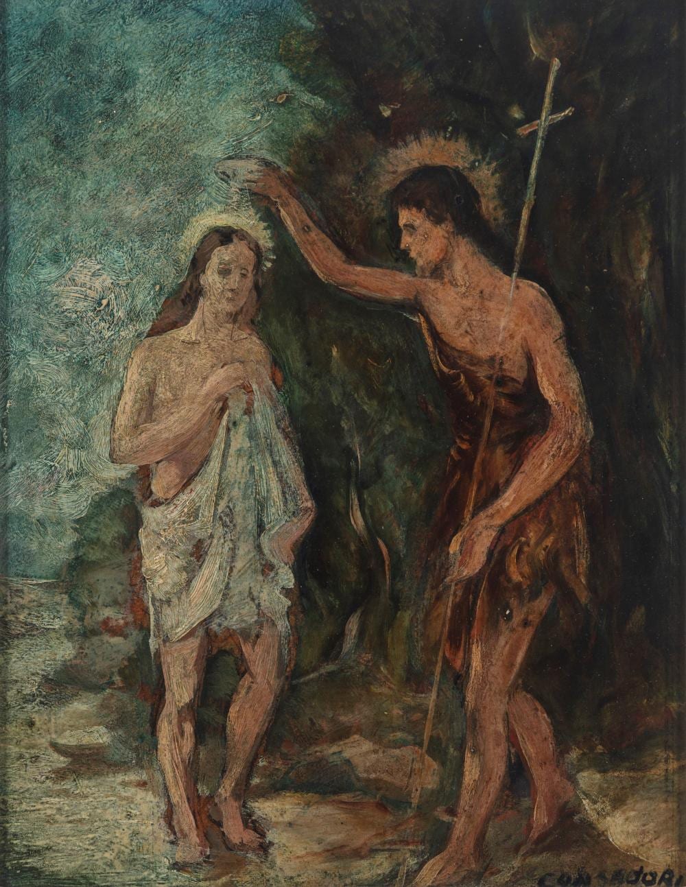 Silvio Consadori comparable auction result: silvio consadori brescia 1909 burano 1994 battesimo
