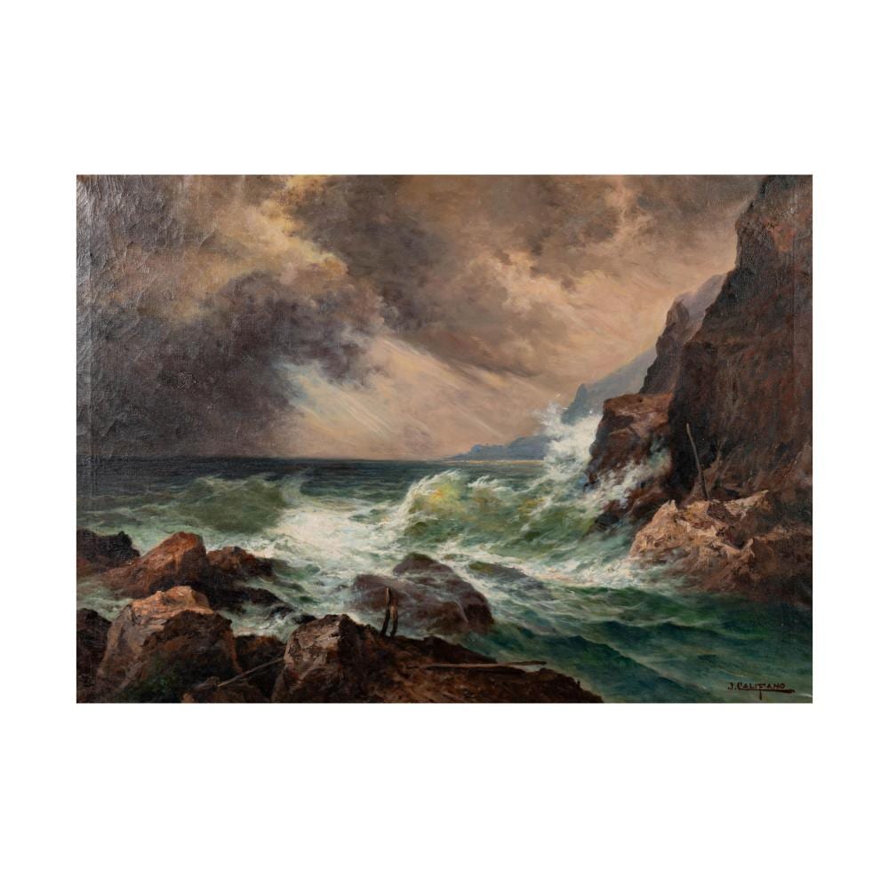 John Edmund Califano comparable auction result: john edmund califano 1862 1946 seascape