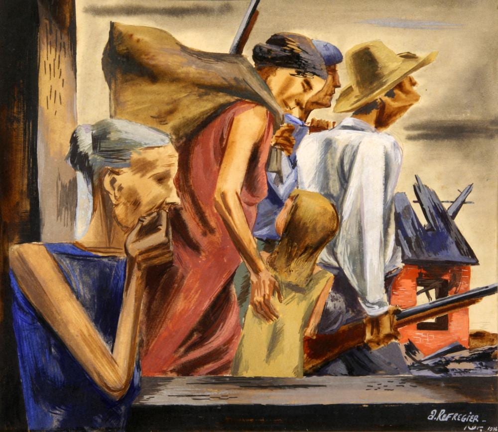 Anton Refregier comparable auction result: anton refregier russian american 1905 1979