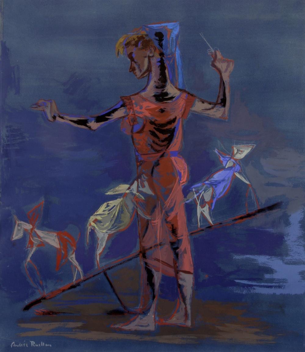 Andrée Ruellan comparable auction result: andr e ruellan american 1905 2006