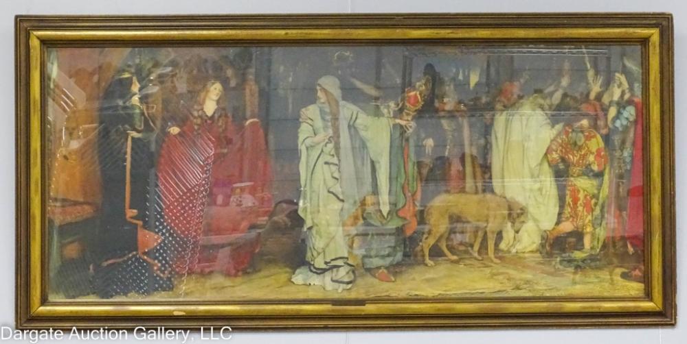 Edwin Austin Abbey comparable auction result: cordelia s fairwell litho after edwin austin abbey