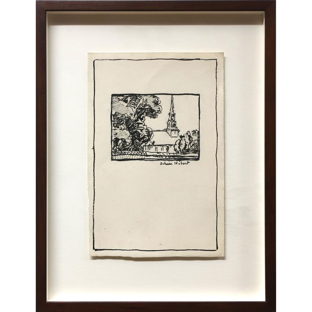 Adrien Hebert comparable auction result: adrien h bert canadian 1890 1967 untitled petite glise