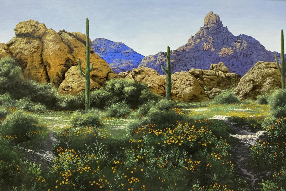 Frederick Denys comparable auction result: frederick denys b 1946 landscape oil on canvas
