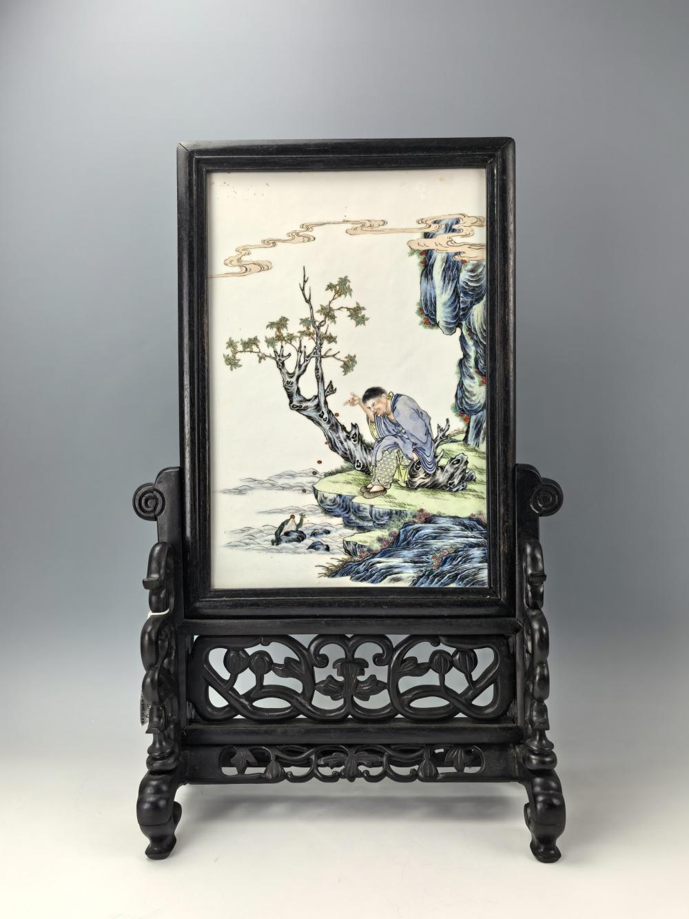Market example image for A Chinese Porcelain Table Screen