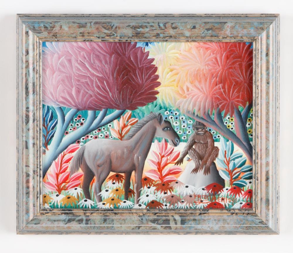 Fritz Merise comparable auction result: fritz merise haitian b 1946 untitled