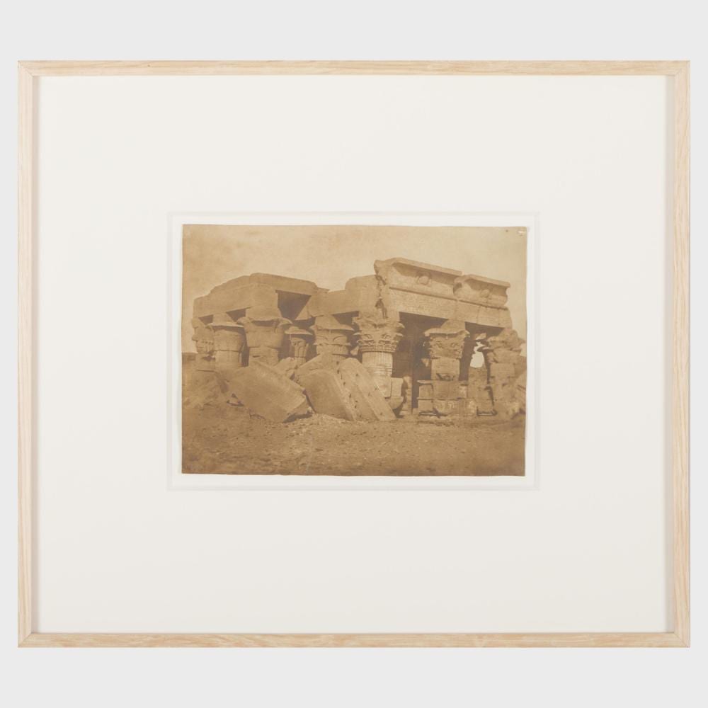 Maxime DuCamp comparable auction result: maxime du camp 1822 1894 kom ombo egypte