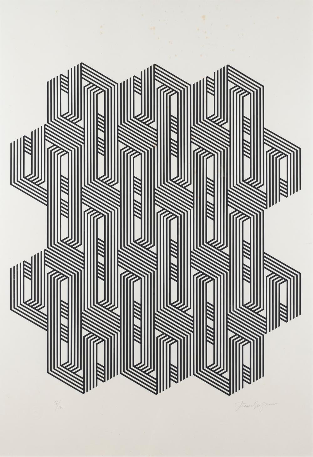 Franco Grignani comparable auction result: franco grignani pieve porto morone 1908 milano 1999 black white