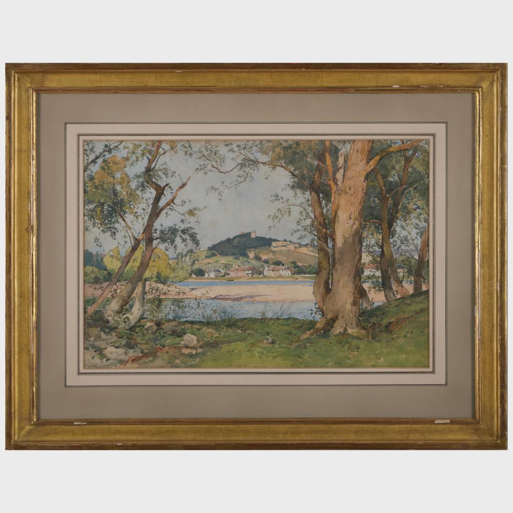 Paul Emile Lecomte comparable auction result: paul mile lecomte 1877 1950 au bords du loire