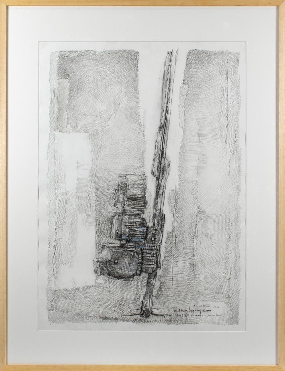 Paul Van Gyseghem comparable auction result: paul van gyseghem 1935 gemengde techniek op papier ijzersculptuur getekend en gedateerd 2023