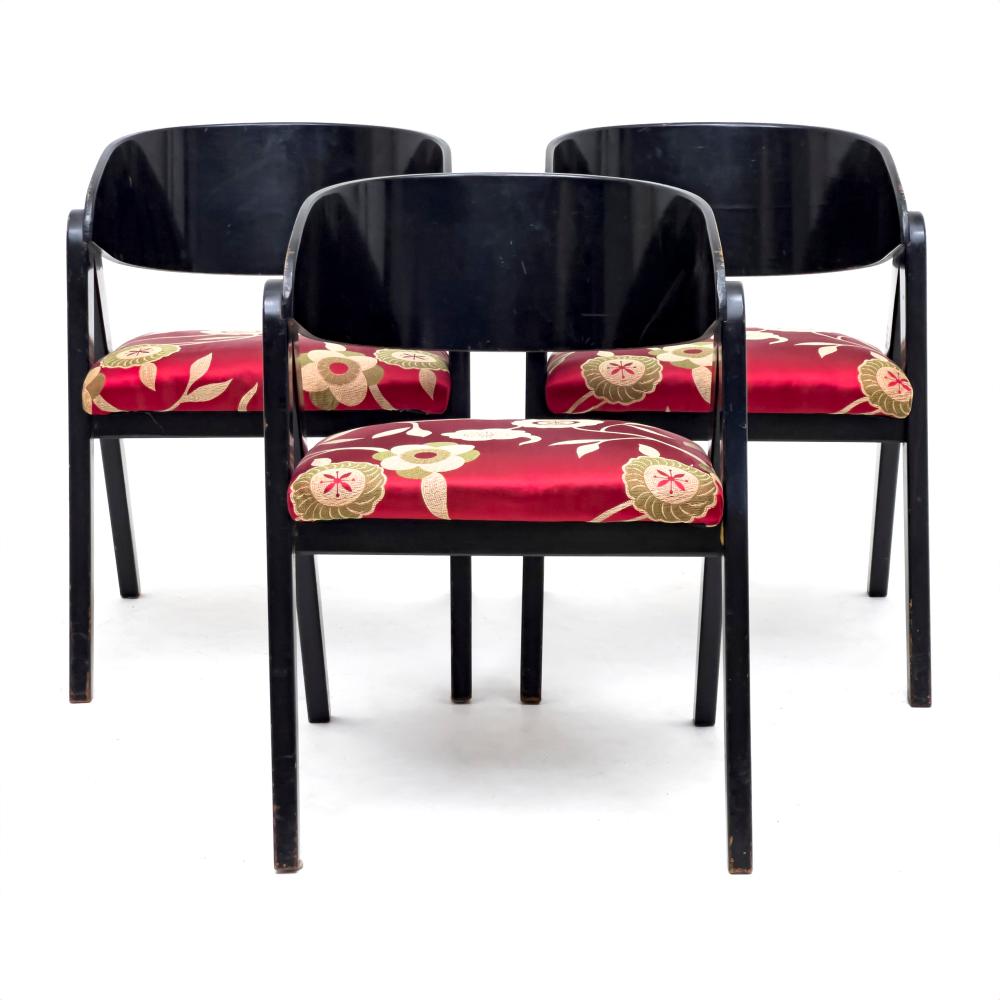 Allan Gould comparable auction result: allan gould compass dining chair for herman miller group of 3