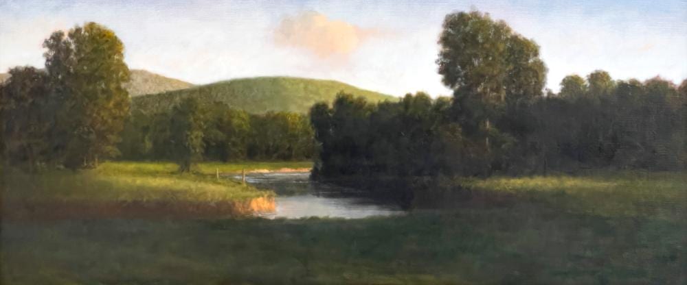 Don Jurney comparable auction result: donald jurney evening on the housatonic