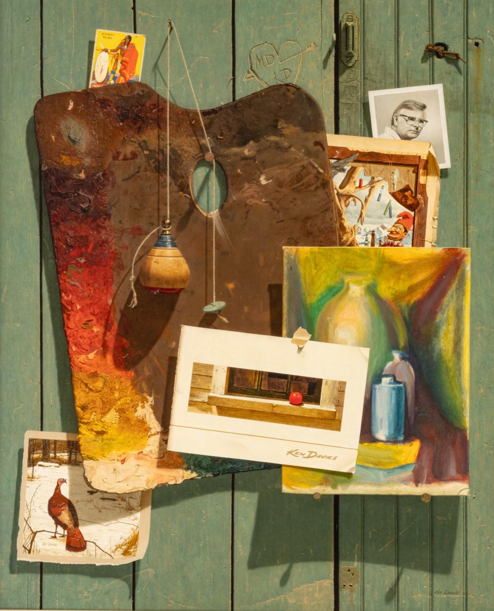kenneth southworth davies american 1925 2017 oil on masonite 1978 the ken davies trompe h 29 5 w 24 · DuMouchelles · 2024-12-13 Kenneth Southworth Davies comparable auction result: kenneth southworth davies american 1925 2017 oil on masonite 1978 the ken davies trompe h 29 5 w 24