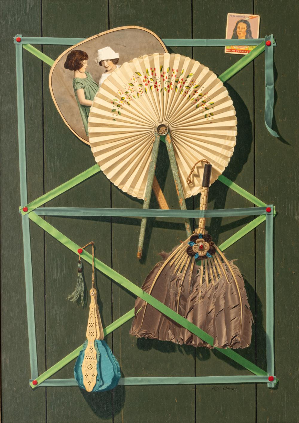 kenneth southworth davies american 1925 2017 oil on masonite 1980 a rack of fans h 31 5 w 22 5 · DuMouchelles · 2024-12-13 Kenneth Southworth Davies comparable auction result: kenneth southworth davies american 1925 2017 oil on masonite 1980 a rack of fans h 31 5 w 22 5