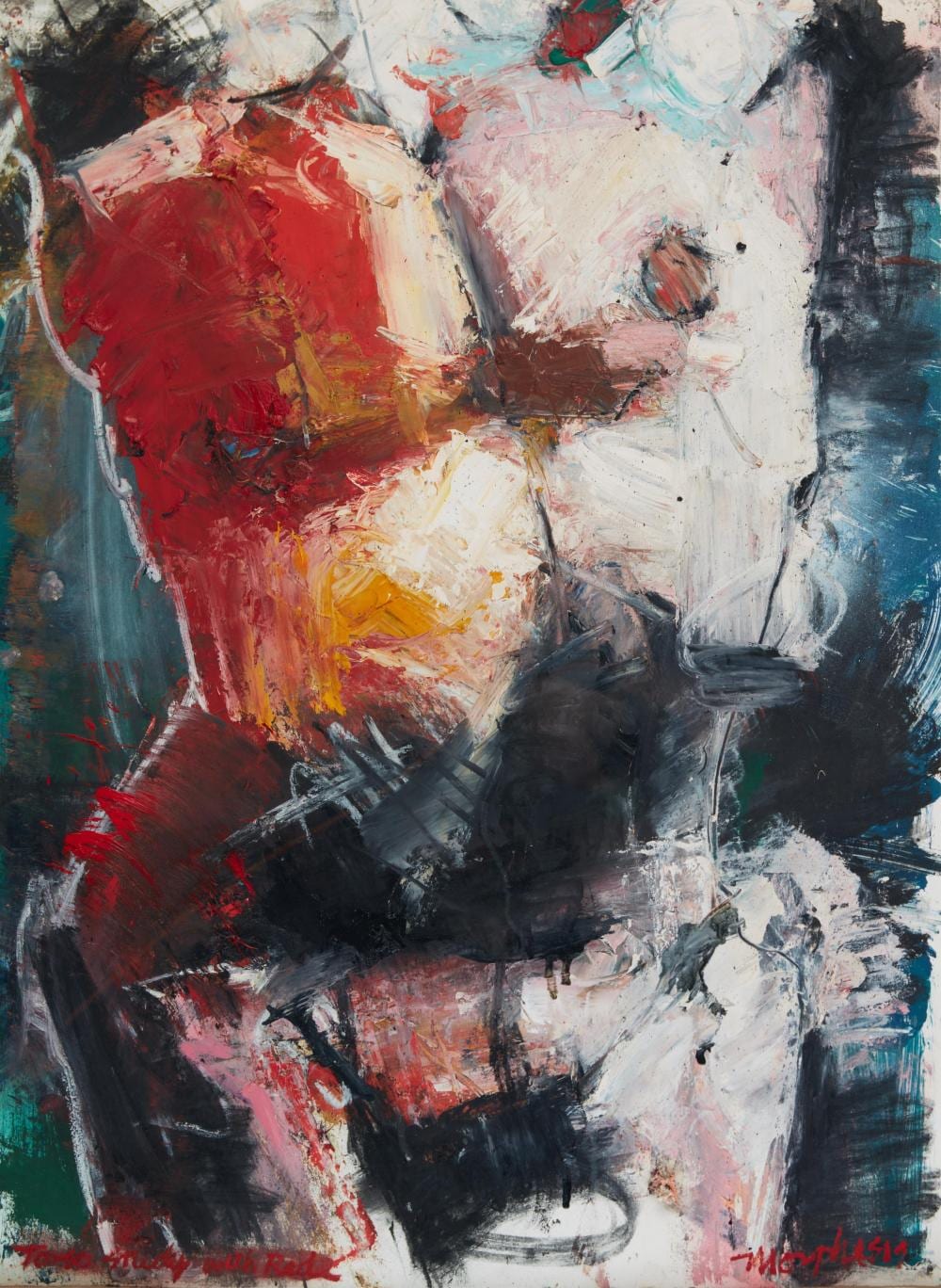 James George Morphesis comparable auction result: jim morphesis american b 1948 torso study with red 1987 mixed media on wove paper 30 x 22in 76 x 56cm