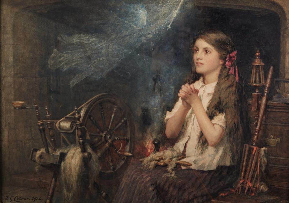 Frederick George Cotman comparable auction result: frederick george cotman british 1850 1920 spellbound watercolor on paper laid to stiff artist s board 21 x 29 1 2in 53 1 2 x 75cm