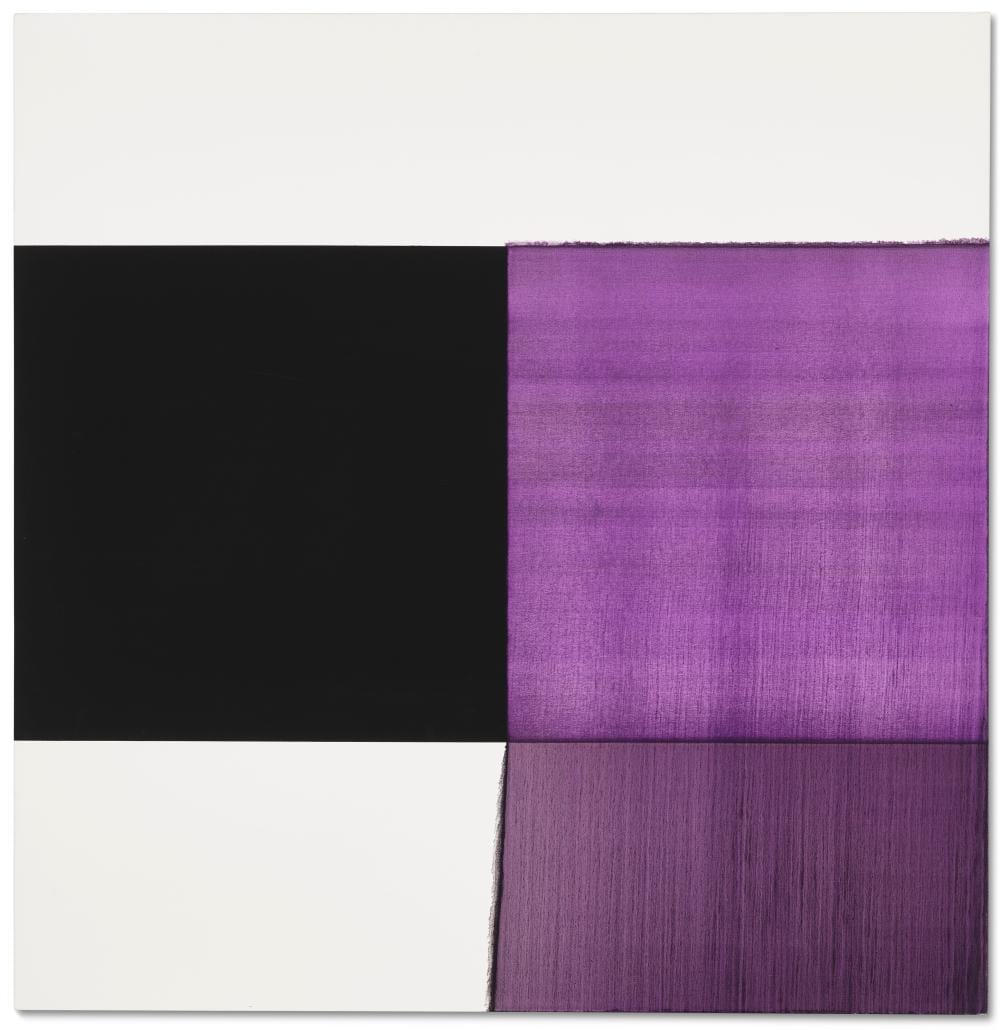 Callum Innes comparable auction result: callum innes b 1962 exposed painting cobalt violet oil on canvas 63