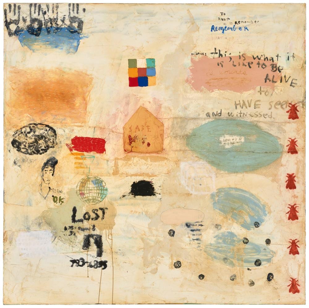Squeak Carnwath comparable auction result: squeak carnwath b 1947 have seen oil and alkyd on canvas 60 x 60 in