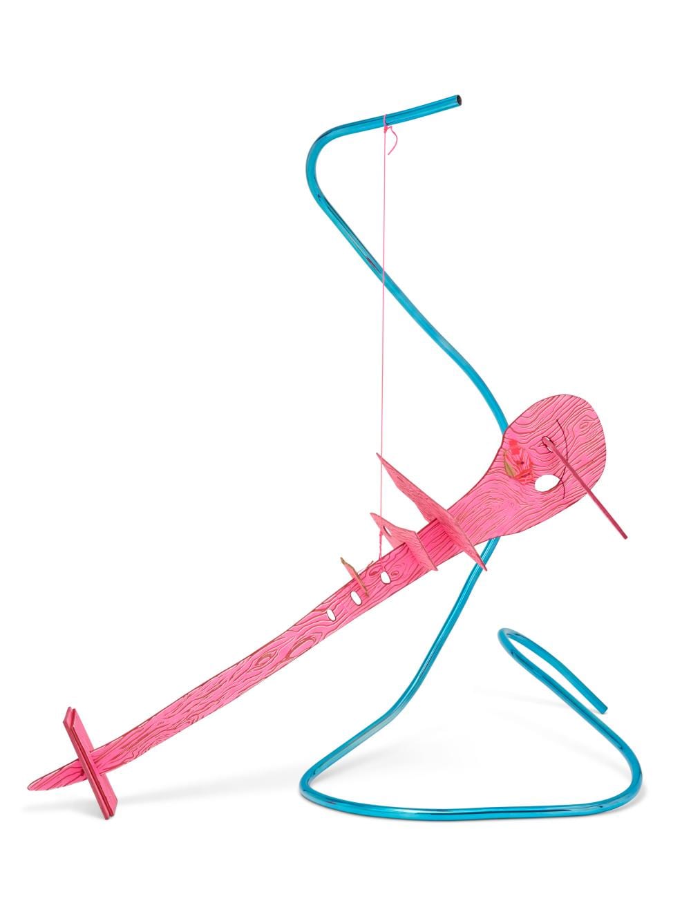 Aaron Curry comparable auction result: aaron curry b 1972 my body is a machine gun steel wood wood stain c
