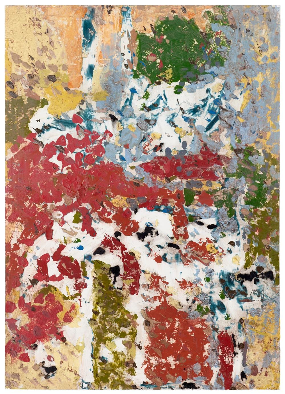 Richard Aldrich comparable auction result: richard aldrich b 1975 untitled oil and wax on board 13 x 9 in 3