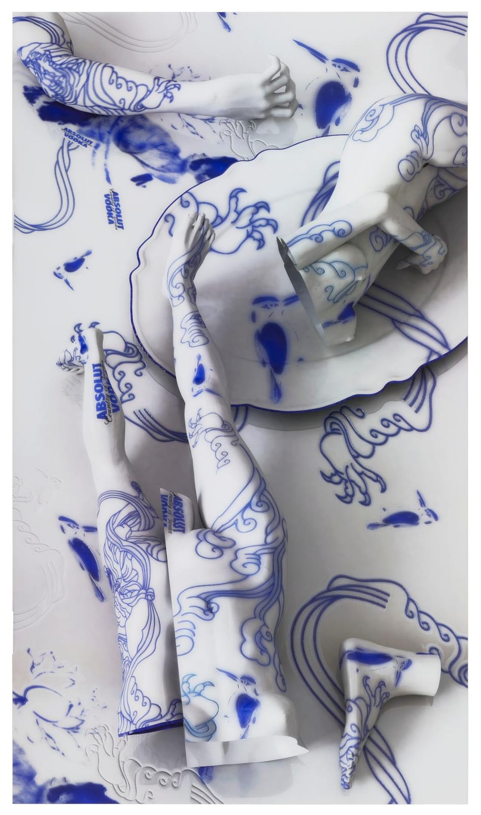 Kim Joon comparable auction result: kim joon b 1966 drunken absolut vodka c print mounted to dibond plexig