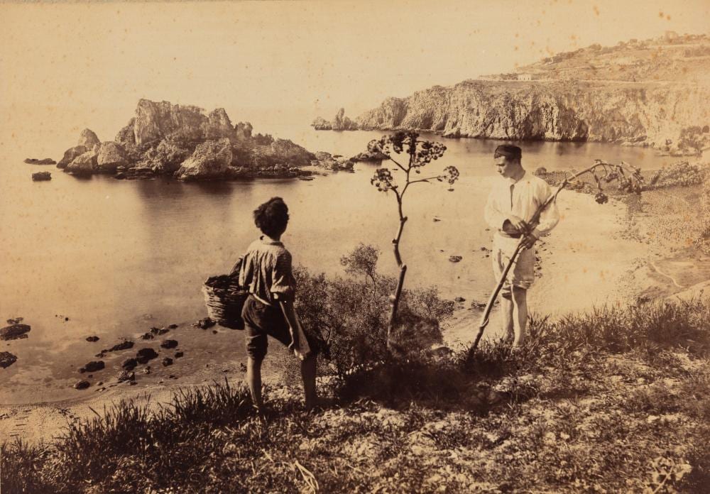 Giovanni Crupi comparable auction result: giovanni crupi 1859 1925 isola bella e capo taormina monreale cattedrale 1890s