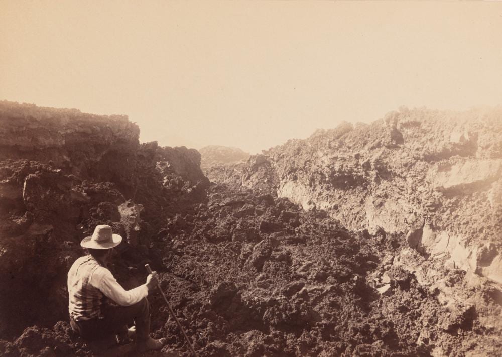 Giovanni Crupi comparable auction result: giovanni crupi 1859 1925 corrente di lava etna 1890s