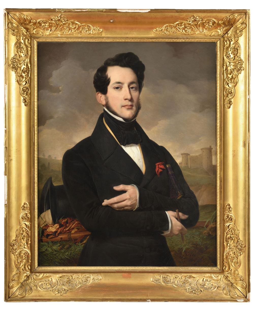 Alexandre Jean-Baptiste Hesse comparable auction result: alexandre hesse 1806 1879 portrait d eug ne guy
