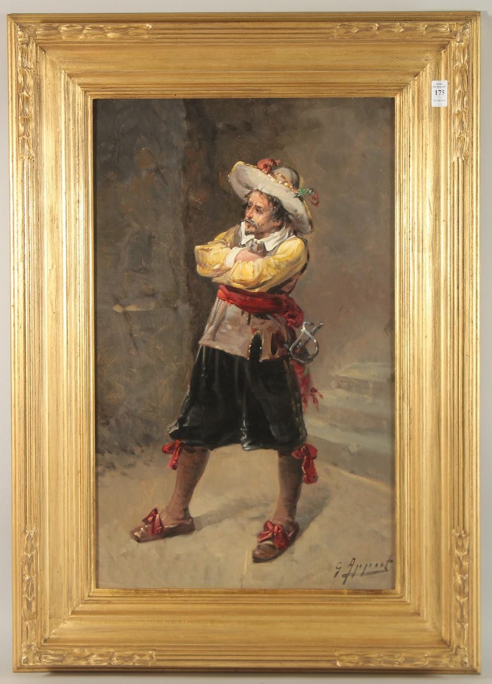 George Appert comparable auction result: george appert 1850 1934 french a full length portrait of a cavalier oil on canvas signed 24 x