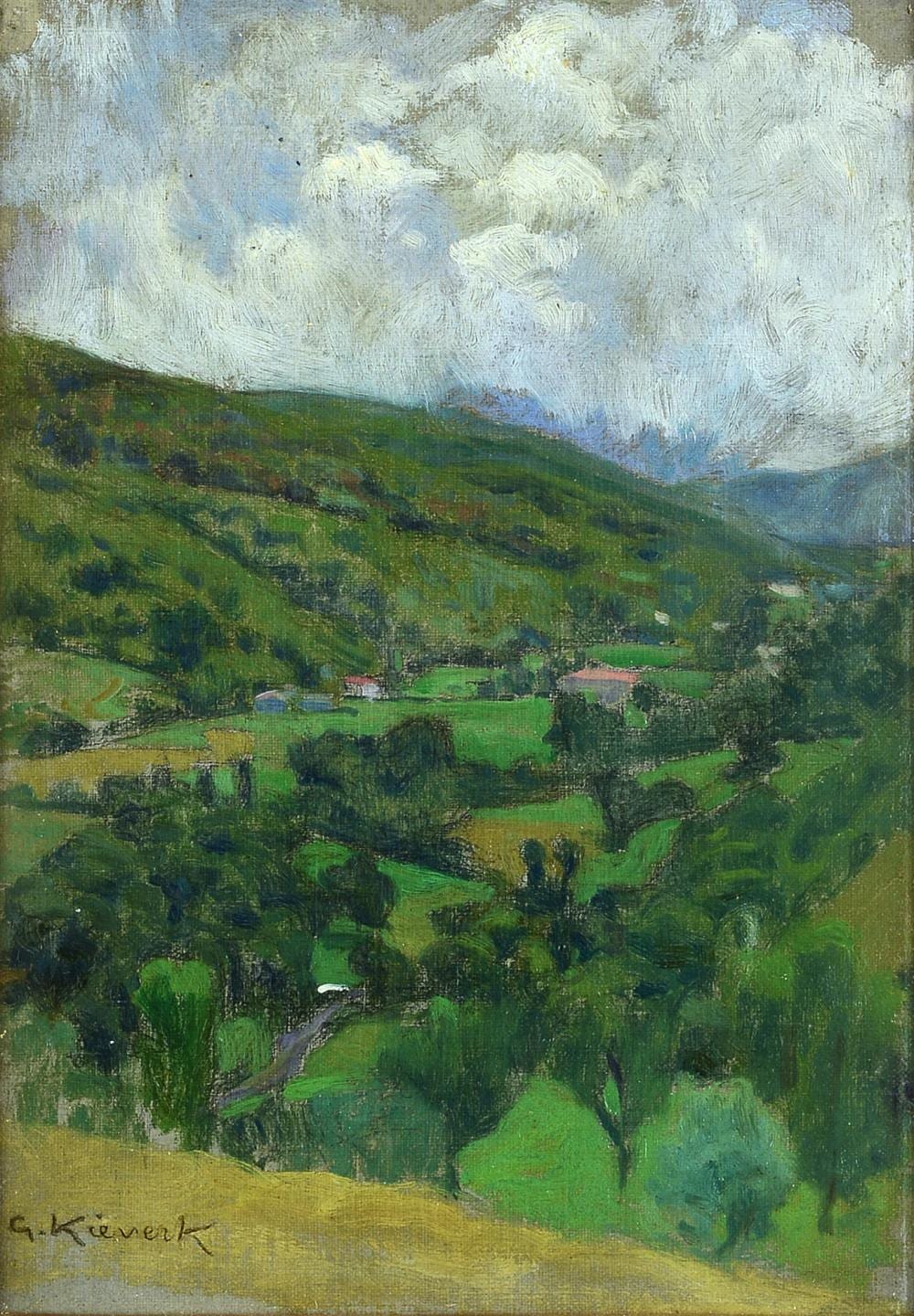Giorgio Kienerk comparable auction result: giorgio kienerk firenze 1869 fauglia 1948 paesaggio