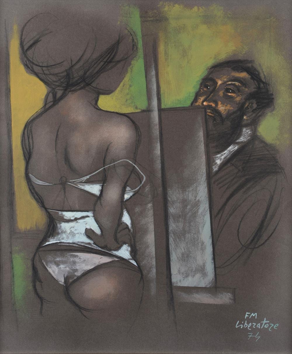 fausto maria liberatore lucca 1927 2004 nello studio del pittore · Pananti Casa D'Aste SRL · 2024-12-14 Fausto Maria Liberatore comparable auction result: fausto maria liberatore lucca 1927 2004 nello studio del pittore