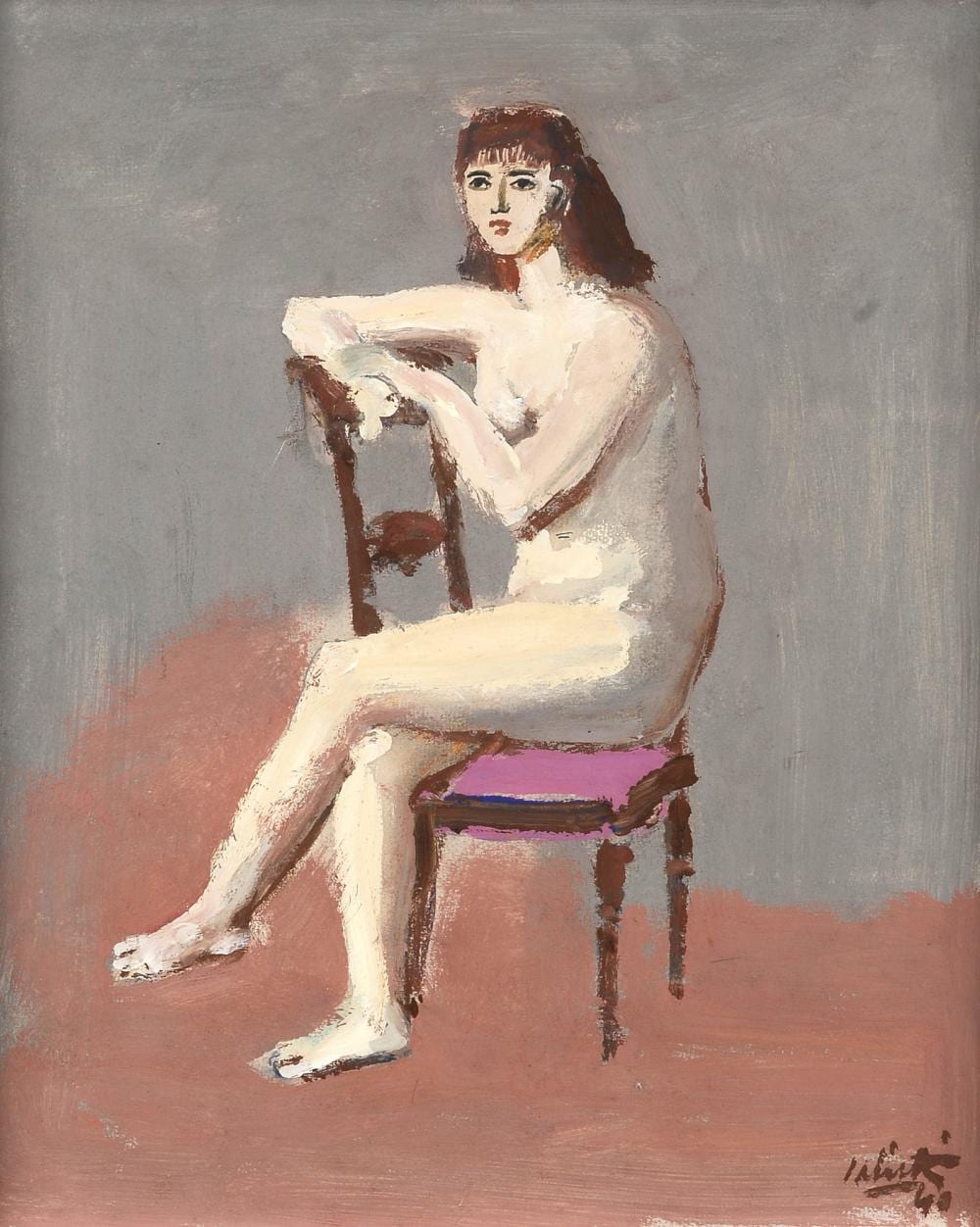 Alberto Salietti comparable auction result: alberto salietti ravenna 1892 chiavari 1961 nudo seduto