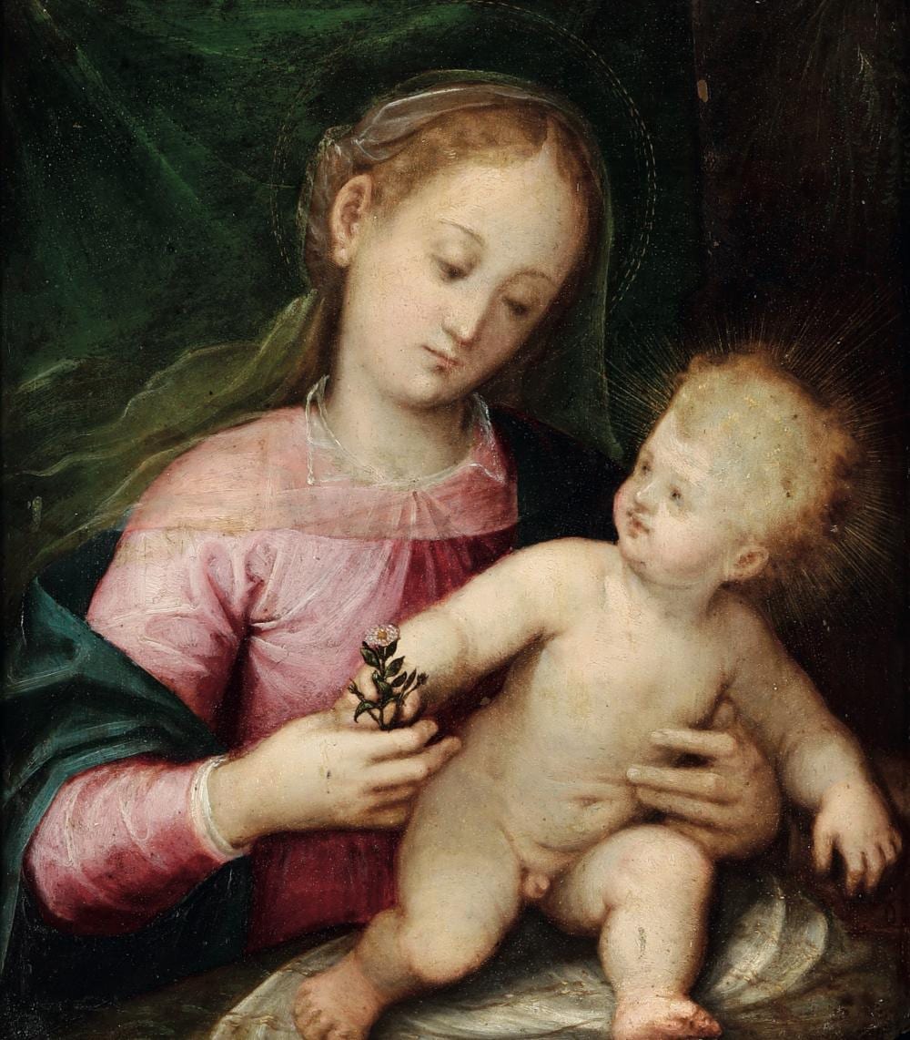 Guglielmo Caccia comparable auction result: guglielmo caccia 1568 montabone 1625 moncalvo madonna con bambino