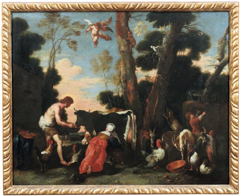 Anton Maria Vassallo comparable auction result: anton maria vassallo 1620 genova 1654 milano apollo pastore