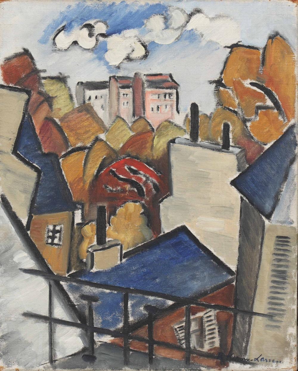Rita Kernn-Larsen comparable auction result: rita kernn larsen 1904 1998 view from the artist s studio in paris