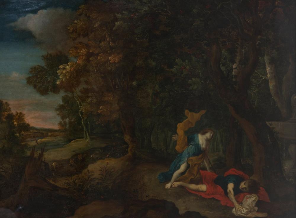 Frans Wouters comparable auction result: frans wouters lier 1612 antwerp 1659 pyramus and thisbe oil on copper presents faults it has frame of the twentieth century