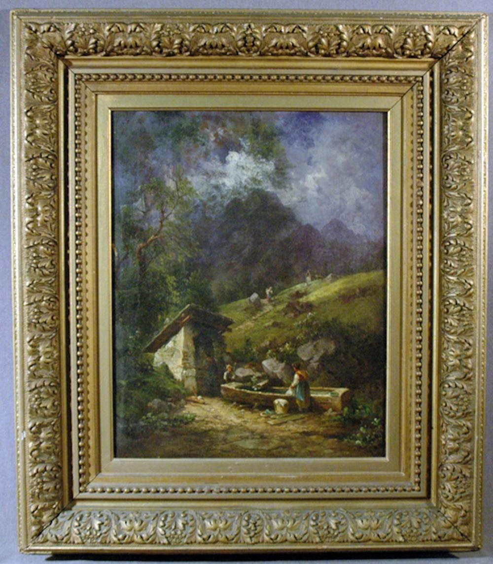 Georg (1823) Geyer comparable auction result: georg geyer oil on canvas