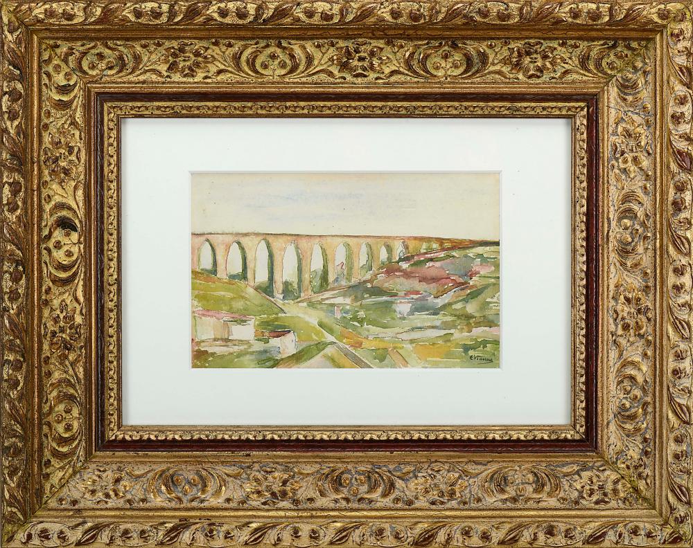 Eduardo Viana comparable auction result: eduardo viana 1881 1967 guas livres aqueduct lisbon