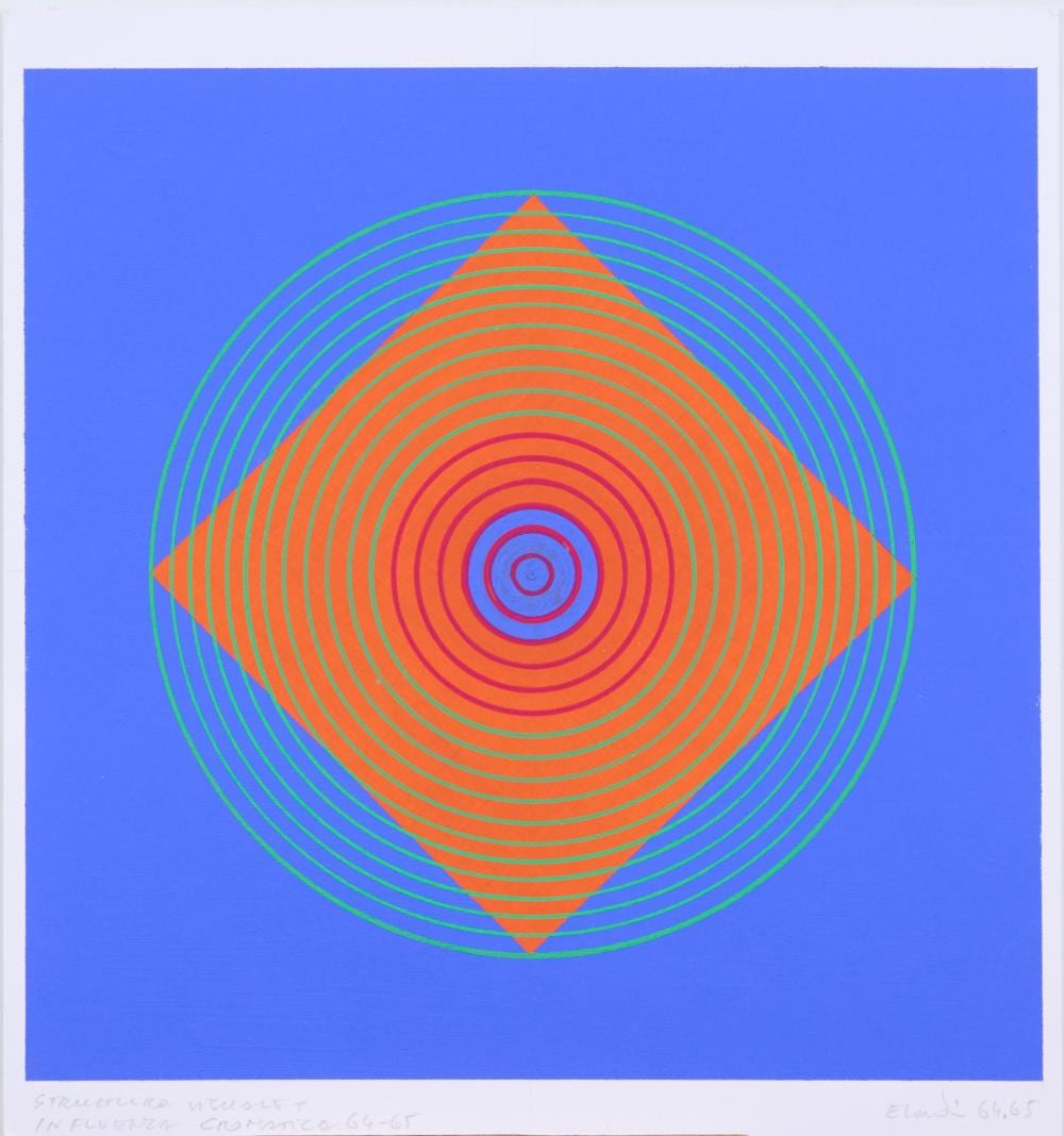 edoardo landi san felice sul panaro mo 1937 struttura visuale influenza cromatica 1964 1965 · Fabiani Arte · 2024-12-17 Edoardo Landi comparable auction result: edoardo landi san felice sul panaro mo 1937 struttura visuale influenza cromatica 1964 1965