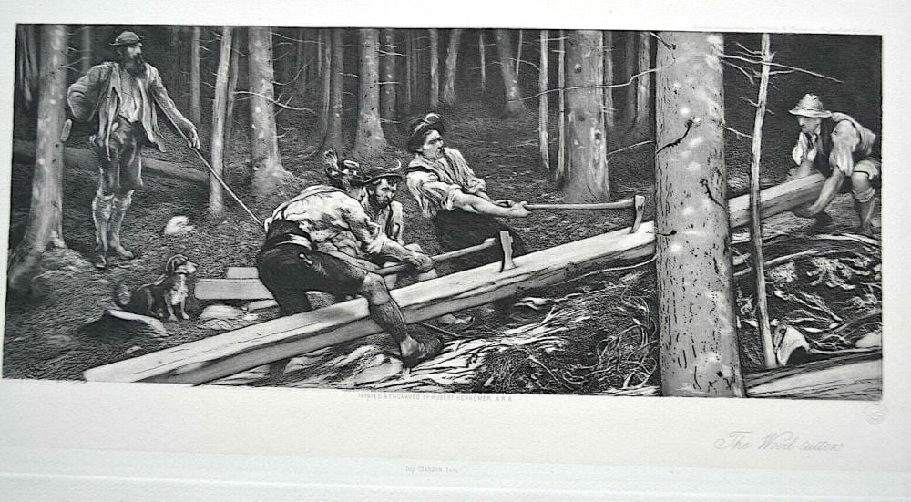 Sir Hubert Von Herkomer comparable auction result: sir hubert von herkomer 1849 1914 original 1880 etching