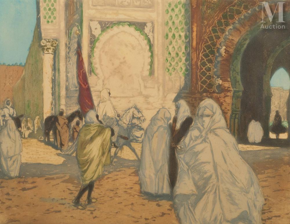 Almery Lobel-Riche comparable auction result: almery lobel riche gen ve 1877 paris 1950 foule bab mansour
